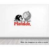 Vinil Sticker Pared 150cm Mafalda Mirando El Mundo 27