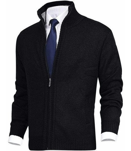 Nueva Chaqueta Suéter De Punto Con Cremallera Para Hombre