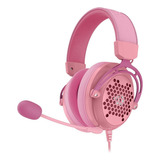 Headset Gamer Redragon Diomedes H388-p P3 3.5mm - Rosa