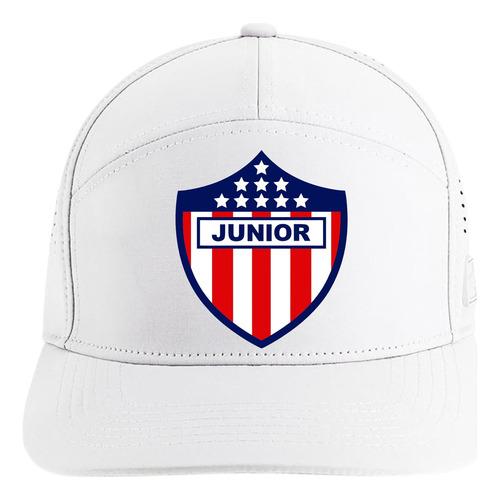 Gorra Junior Barranquilla 5 Paneles Premiun White