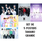 Poster Set De 5 Grandes Bts Kpop Army V Jungkook Jimin Md.a