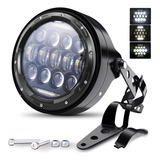 7  Led Faro Para Moto Universal Pulgadas+ Carcasa Y Soporte