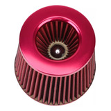 Filtro Aire Inducción Cónico Universal Alto Flujo Frio Rojo