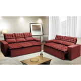 Conjunto 3 E 2l Retrátil Cama Inbox Slim 2,00x1,50m Vermelho