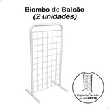 Kit 2 Biombo Expositor Mini De Balcão Aramado 60cm Loja