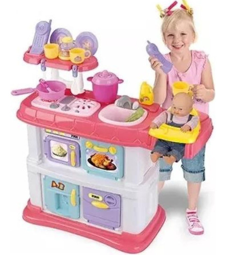 Cocinita Infantil 2en1 Diferentes Funciones Kitchen Playset