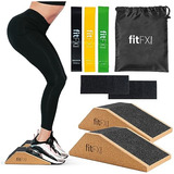 Fitfx Fitness 2023 - Bloque De Cuña De Corcho Para Sentadill