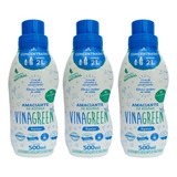 Amaciante Vinagreen Algodão Concentrado Kit Com 3 X 500ml