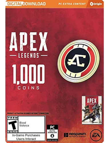 Pc -apex Legends: 1000 Monedas Apex [codigo De Juego]