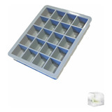 Cubetera De Silicona Ionify Para 20 Cubos De Hielo Chicos Color Gris