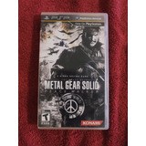 Videojuego Metal Gear Solid Peace Walker Psp (completo)