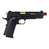 Pistola Airsoft Rossi 1911 Red Wings Gold Gbb Green Gas 6mm