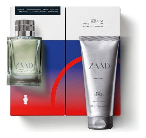 Perfume Zaad Tradicional + Sabonete Shower Caixa Presente