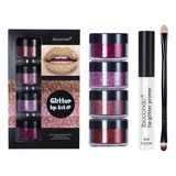 Set De Esmalte De Labios V Colorful Glitter Lip G Looks Good