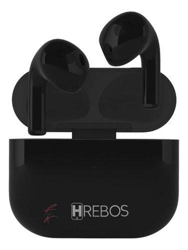 Fone De Ouvido Bluetooth Sem Fio Earbuds Hrebos Hs-504 Preto