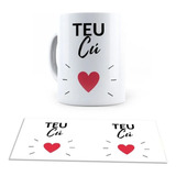 Caneca Xícara Teu Cú Coração -porcelana 325ml Envio Imediato