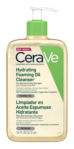 Cerave Limpiador Aceite De Ducha Piel Normal A Seca 473ml