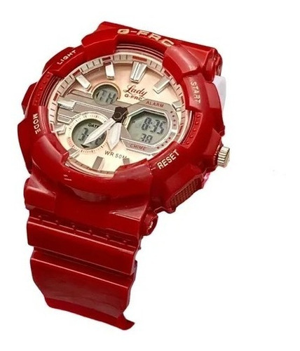 Reloj Mujer Lady Hora Digital-analoga Sumergible+ Envio