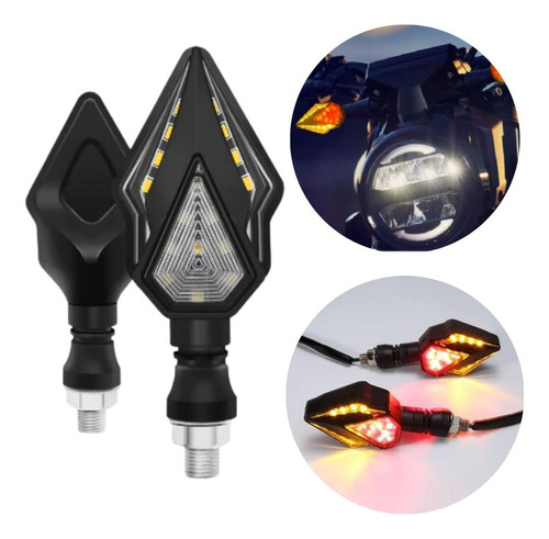 Luces Led Direccionales Intermitentes Motocicleta Universal