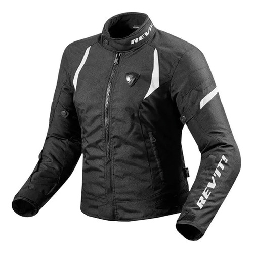 Campera Moto Revit Jupiter 2 Lady Dama Negro Entallada