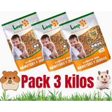 3 Kilos Alimento Mezcla Hamster Jerbos Loops