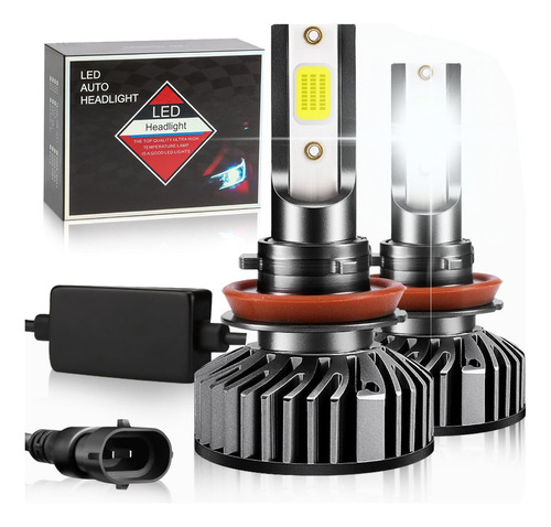 Kit De Faros Led H11 De 14000 Lm Y 80 W Con Poca Luz Para Ma