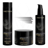Kit 3 Aneethun Absolute Oil Shampoo Máscara Finalizador