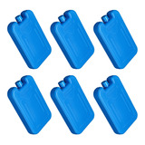 6 Paquetes De Hielo Refrigerantes, Bloques Azul 200ml