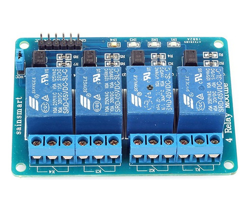 Modulo Relé De 4 Canales Salidas Optoacopladas 5v