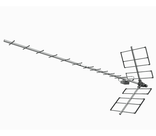 Antena Digital Yagi + Booster Amplificador Pqbt-4000lte Pró