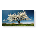 Quadro Decorativo Mosaico Árvore Branca Grande Parede Sala