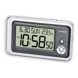 Reloj Despertador Casio Dq748 Color Plateado 110v