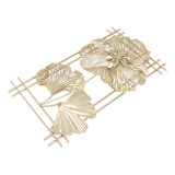 Hoja De Ginkgo Metal Dorado Decoración Moderna Minimalista 3