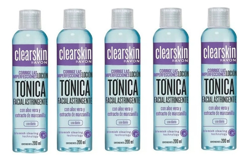 Set X 5 Clearskin Loción Tónica - mL a $330