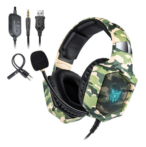 Fone De Ouvido Headset Gamer Onikuma K8 Camuflad Xbox/ps4/pc