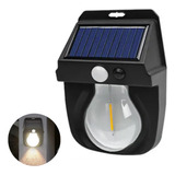 Lampada Solar Decorativa Iluminação Luz Sensor De Presença 