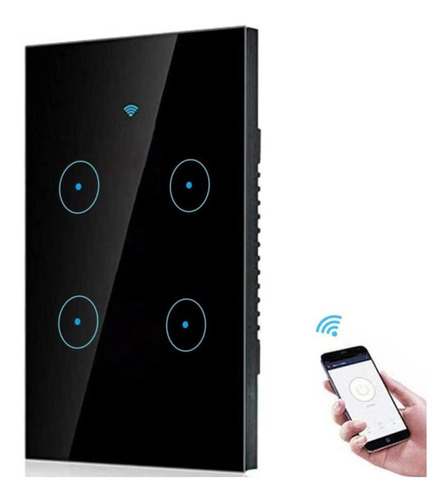 Interruptor De Luz De Pared Inteligente Wifi (4 Botones)