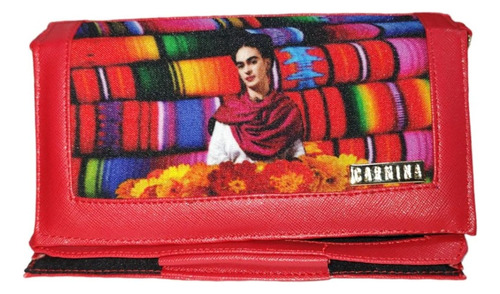  Cartera Frida Kahlo Crossbody Portacelular Sarape Reboso   