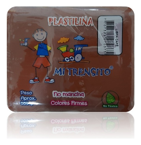 Plastilina Libra 500g Und Cafe, Blanco, Azul, Amarillo