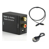 Conversor Audio Digital Óptico/coax A Analógico Rca 24 Bits