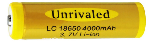 Pila Unrivaled Lc 18650 Cilíndrica 3.7v 4000 Mah Li-ion Con Tetón.