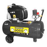 Compresor De Aire 50 Litros 8 Bar 115 Psi 2 Hp Dogo Especial Color Negro Frecuencia 50 Mhz