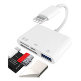 Adaptador/ Lector Ligthining 4 En 1 /sd/tf/usb/iphohe/iPad