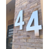 Numeros Para Casa 4, Modelo 3d De 30cm De Alto, Aluminio 