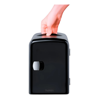 Mini Refrigerador Negro Skincare 4l 6 Latas Hukën | Meses sin interés