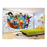 Papel De Parede 3d Dragon Ball Goku Vegeta Anime M² Dbz33