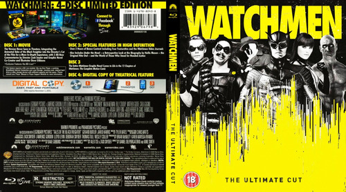 Watchmen 2009 Ultimate Cut En Bluray. Audio Ing/esp. Lat 5.1