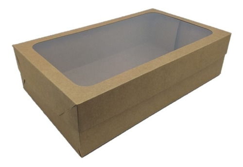 20 Caixas De Presente 27x16x7cm: Com Visor-retangulares  