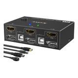 Dispositivo Kvm Conmutador Kvm Dp/hdmi Conmutador Kvm De Dob