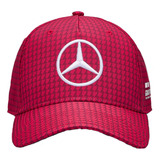 Gorra Lewis Hamilton Mercedes F1 Curva Amg Roja 2023